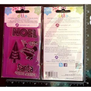 Ditto by Hampton Art Clear Stamps Set Christmas SC0508